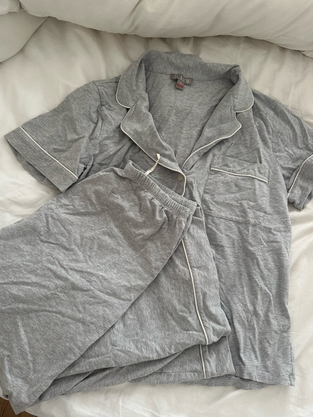 J. Crew Heather Gray PJ set